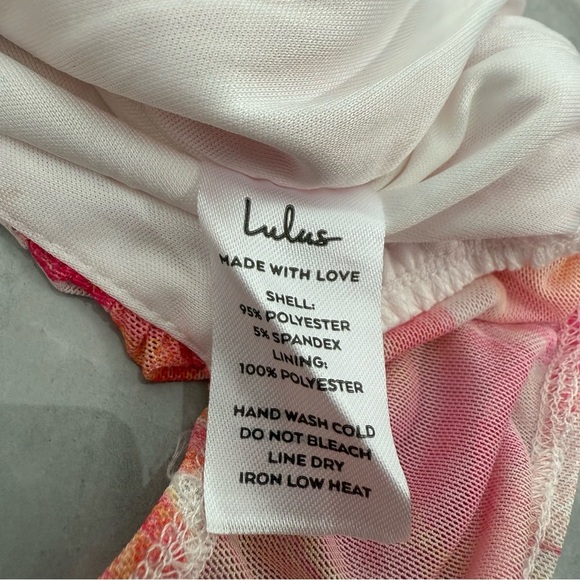 Women’s Lulus Watercolor Colorful Spaghetti Strap Open Back Bodysuit Size XL - Picture 13 of 15